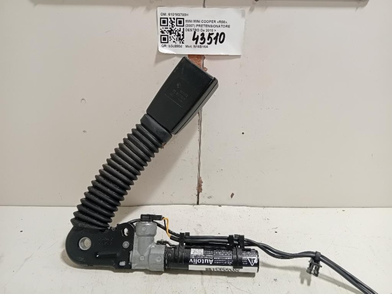 Pretensionatore Destro 610183700H Mini MINI Cooper R56 2007
