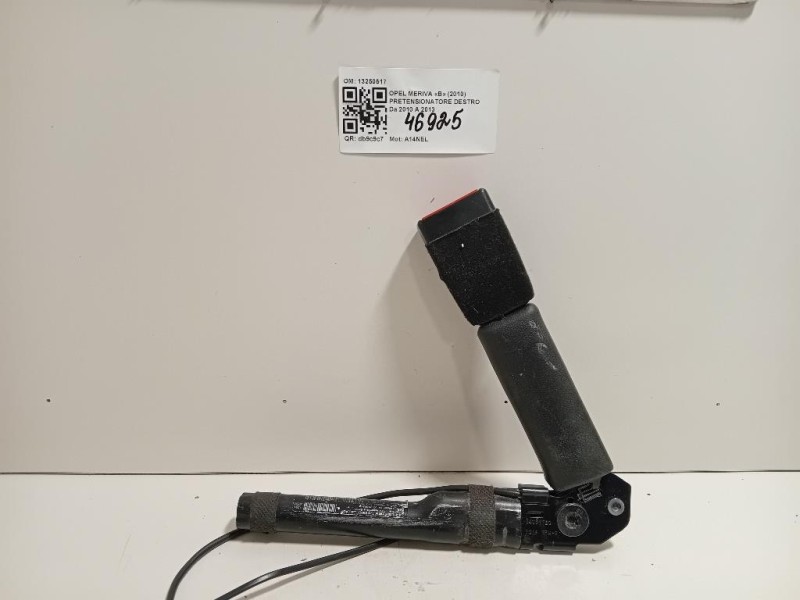 Pretensionatore Destro 13250517 Opel Meriva B 2010