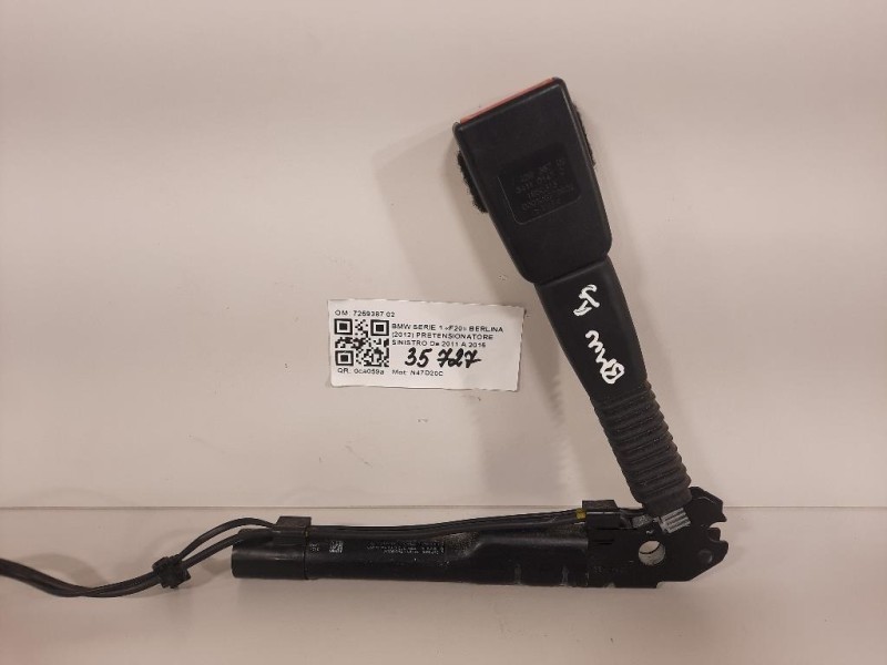 Pretensionatore Sinistro 7259387 02 Bmw Serie 1 F20 Berlina 2012