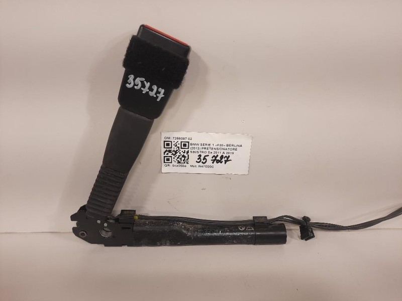 Pretensionatore Sinistro 7259387 02 Bmw Serie 1 F20 Berlina 2012