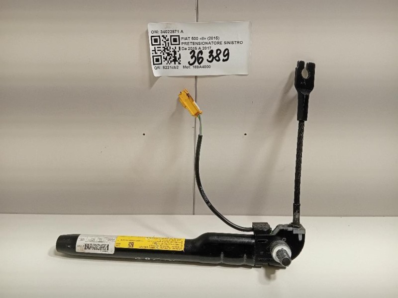 Pretensionatore Sinistro 34022871 A Fiat 500 II 2015