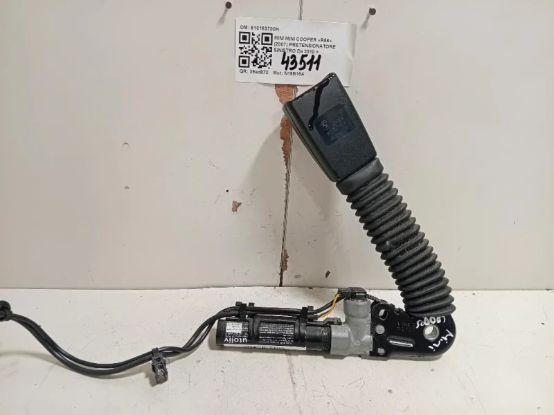 Pretensionatore Sinistro 610183700H Mini MINI Cooper R56 2007