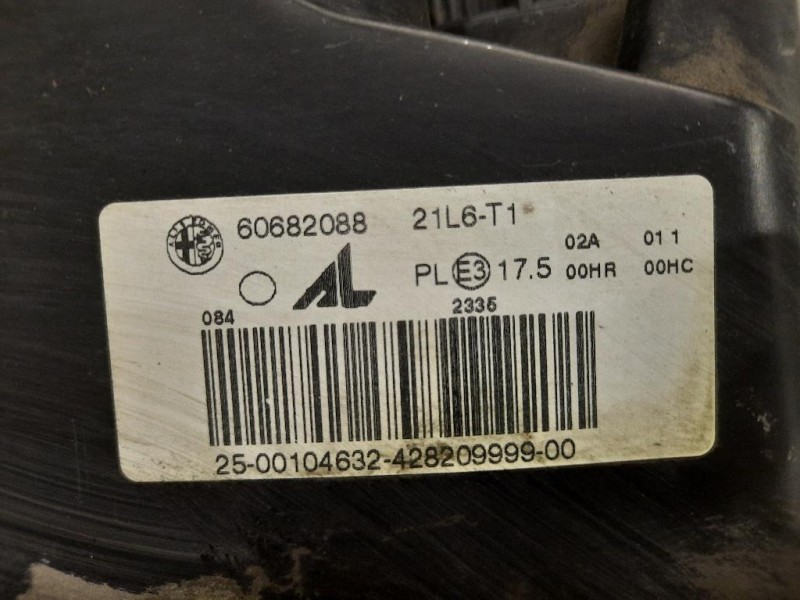 Proiettore ANT DX 60682088 Alfa Romeo 159 2006