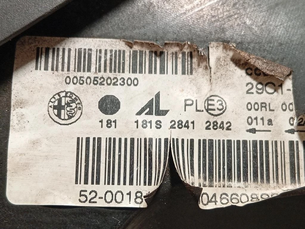 Proiettore ANT DX 46602748 Alfa Romeo Giulietta 2010