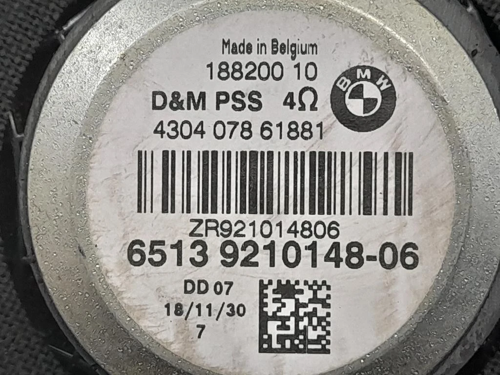 Altoparlante Porta ANT DX CASSA BMW 6513921014806 Bmw Serie 1 F20 Berlina 2012