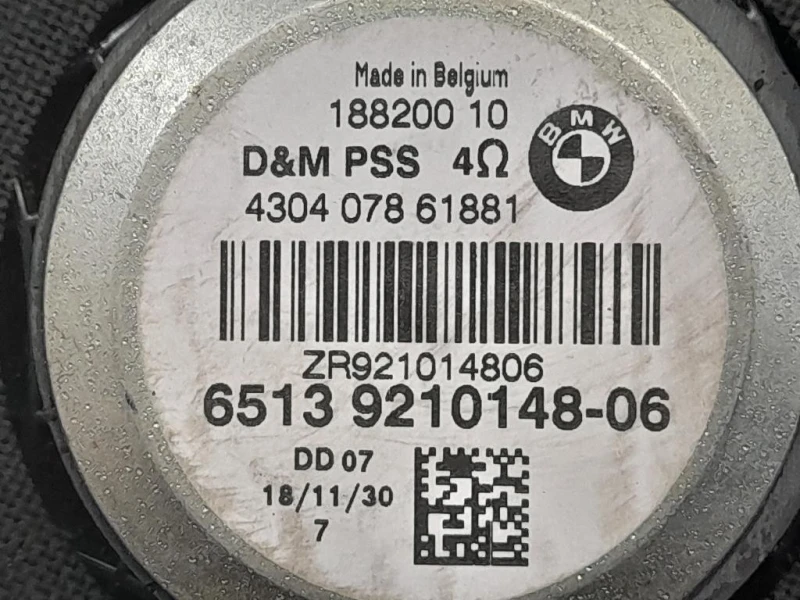 Altoparlante Porta ANT DX CASSA BMW 6513921014806 Bmw Serie 1 F20 Berlina 2012