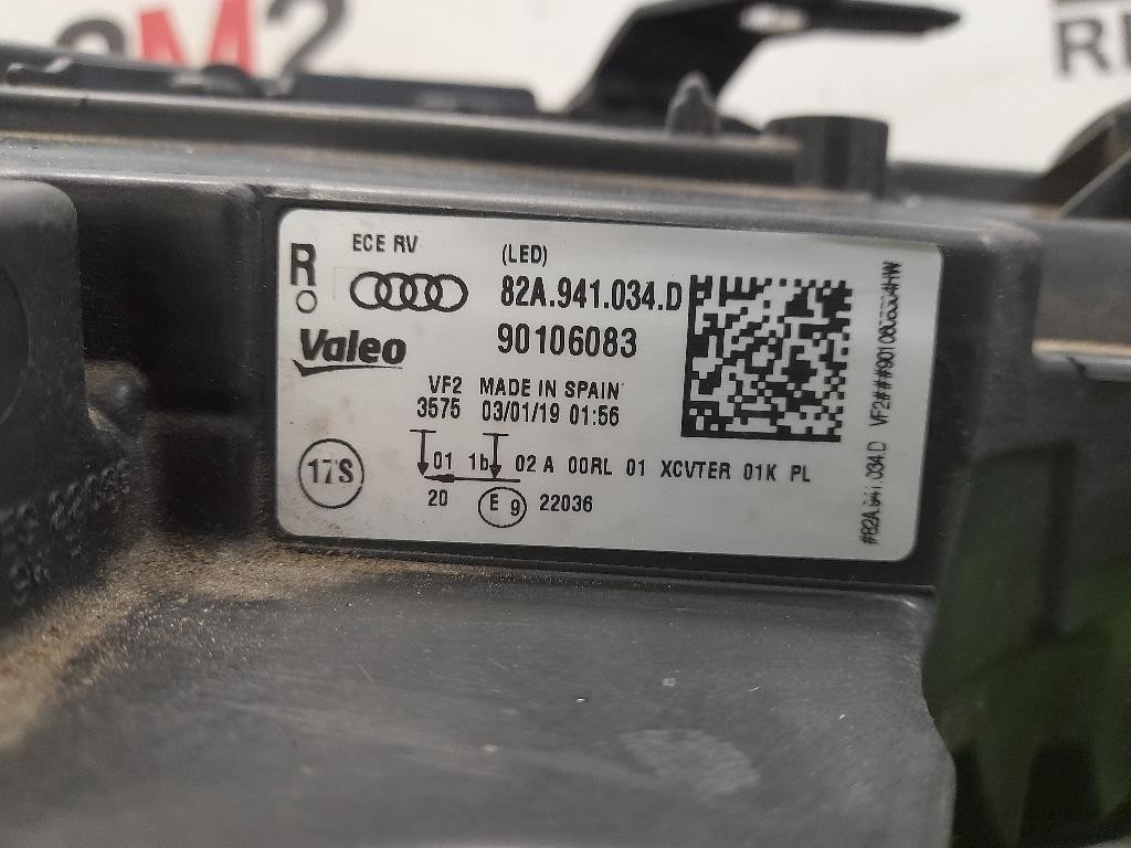 Proiettore ANT DX 82A941034D Audi A1 GBA Sportback 2018