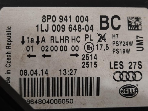 Proiettore ANT DX 8P0 941 004 Audi A3 8P1 2008