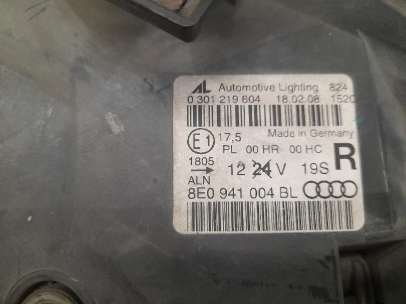 Proiettore ANT DX 8E0941004BL Audi A4 8ED Avant 2005
