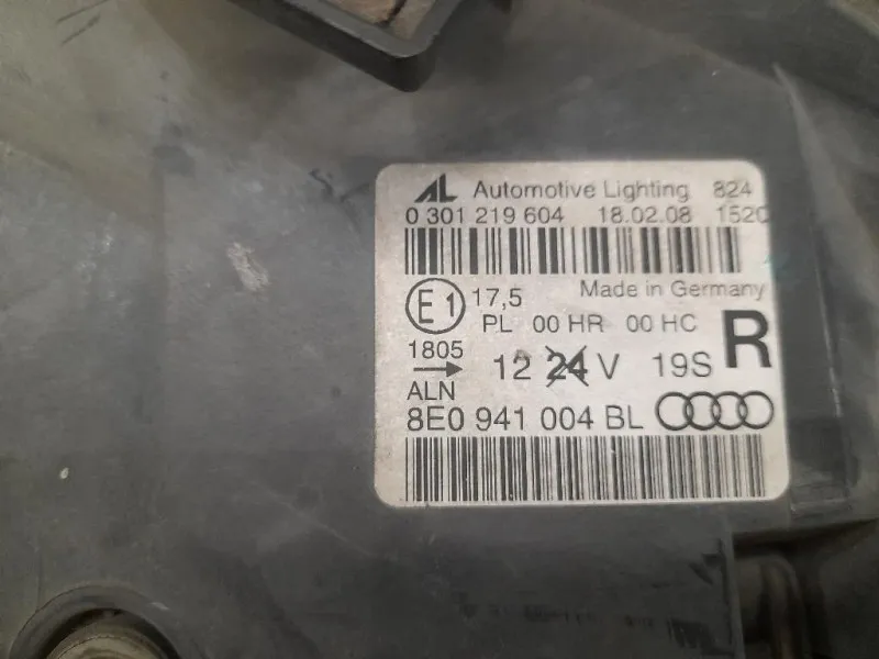 Proiettore ANT DX 8E0941004BL Audi A4 8ED Avant 2005