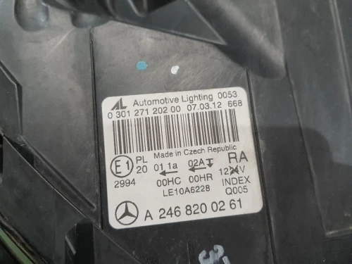 Proiettore ANT DX A2468200261 Mercedes Classe B W246 2012
