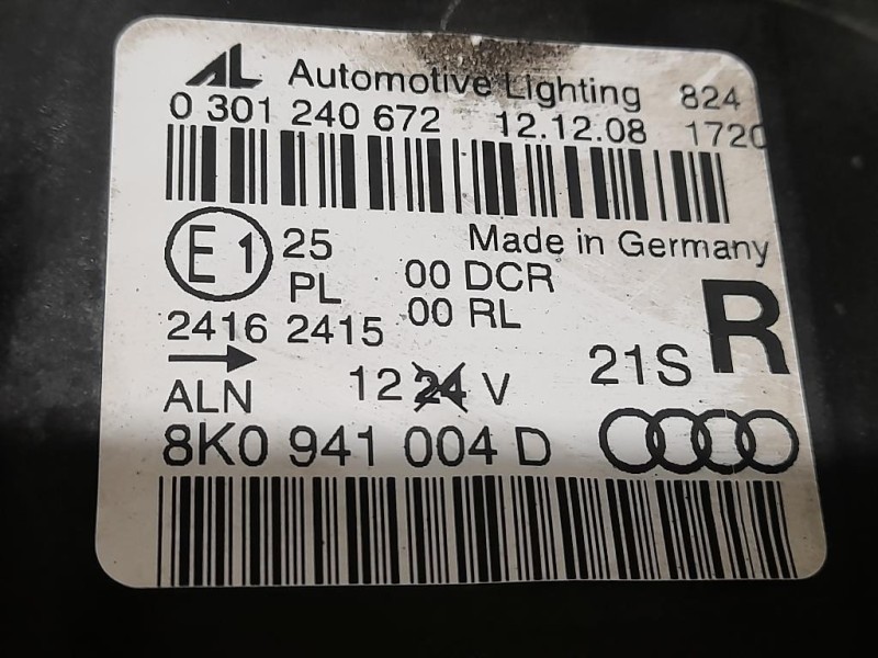 Proiettore ANT DX 8K0941004 Audi A4 8K2 2008