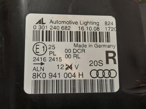 Proiettore ANT DX 8K0 941 004 H Audi A4 8K2 2012