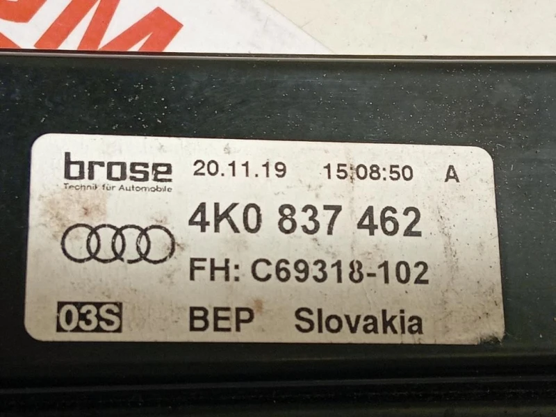 Alzacristallo Porta ANT DX 4K0 837 462 Audi A6 4a5c8 Avant 2018