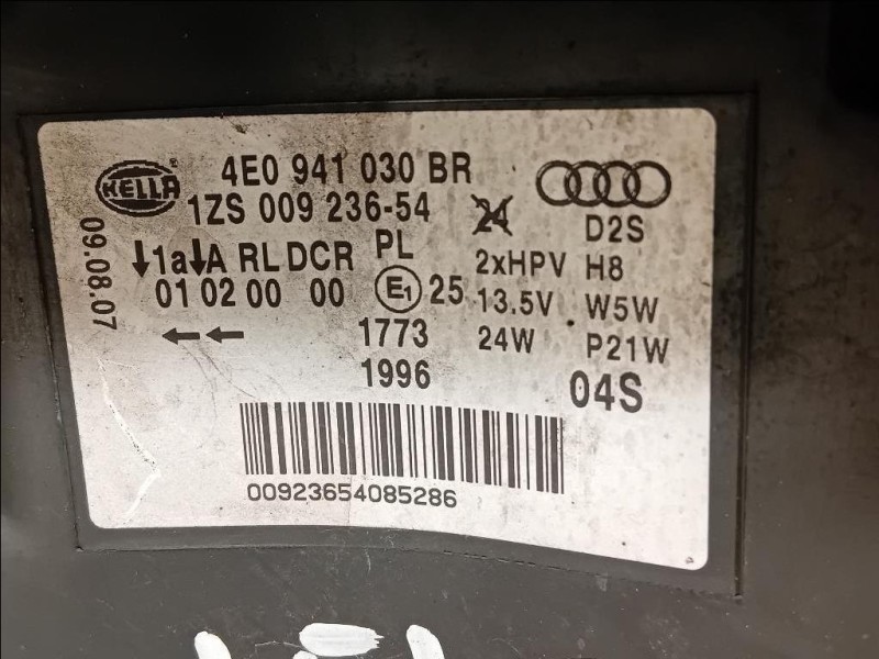 Proiettore ANT DX 4E0 941 030 BR Audi A8 4H 2010