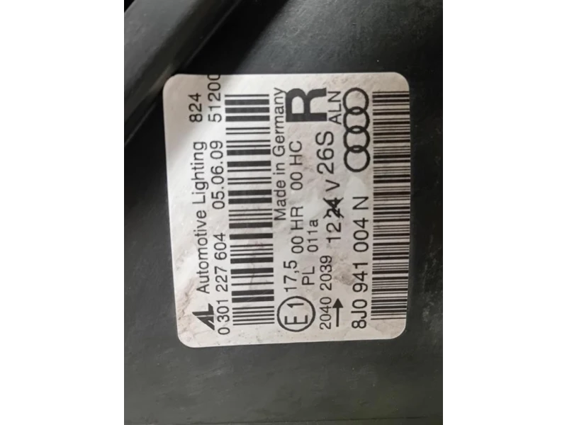 Proiettore ANT DX 8J0941004N Audi TT 8J3 2007