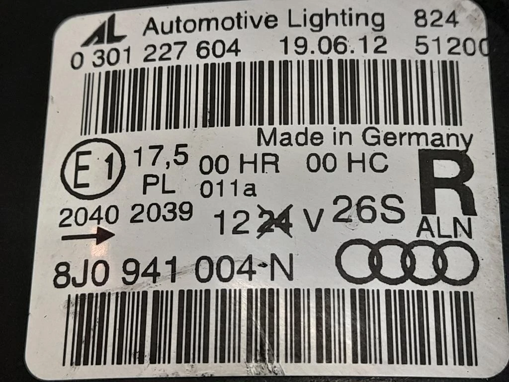 Proiettore ANT DX 8J0941004N Audi TT 8J3 2007