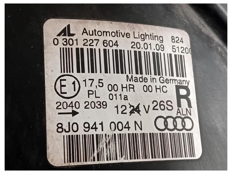 Proiettore ANT DX 8J0 941 004 N 8J0941004N Audi TT 8J3 2010