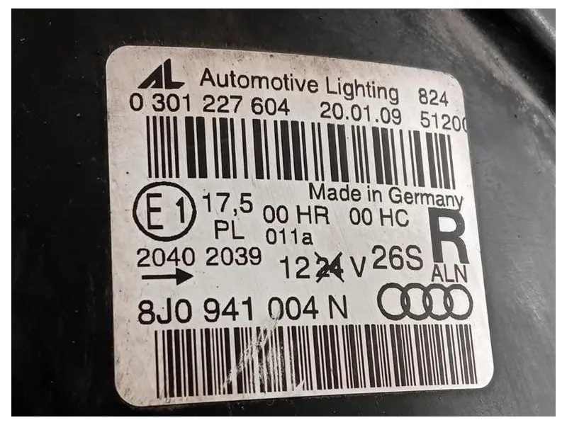 Proiettore ANT DX 8J0 941 004 N 8J0941004N Audi TT 8J3 2010