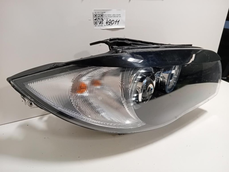 Proiettore ANT DX 63117193388 Bmw Serie 1 E82 Coupe 2005