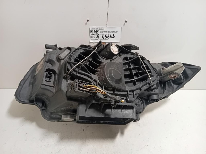 Proiettore ANT DX 6311 7193390-03 Bmw Serie 1 E87 Berlina 2005