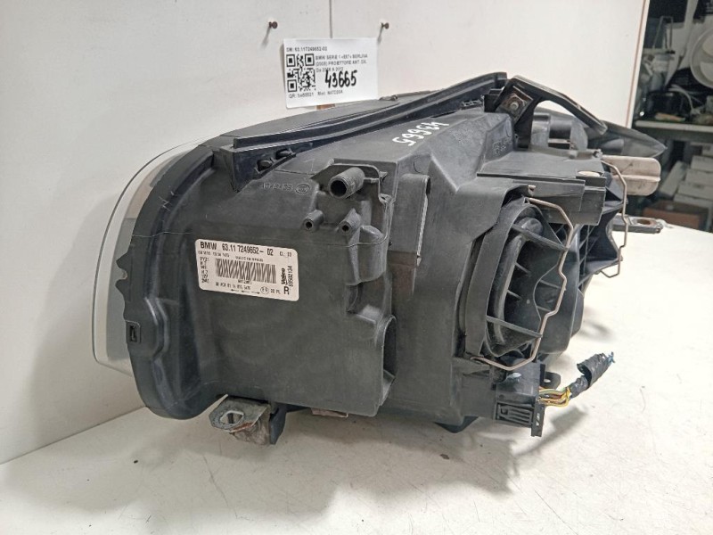 Proiettore ANT DX 63117249652-02 Bmw Serie 1 E87 Berlina 2005