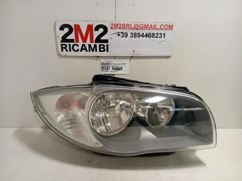 Proiettore ANT DX 63117249652-02 Bmw Serie 1 E87 Berlina 2005