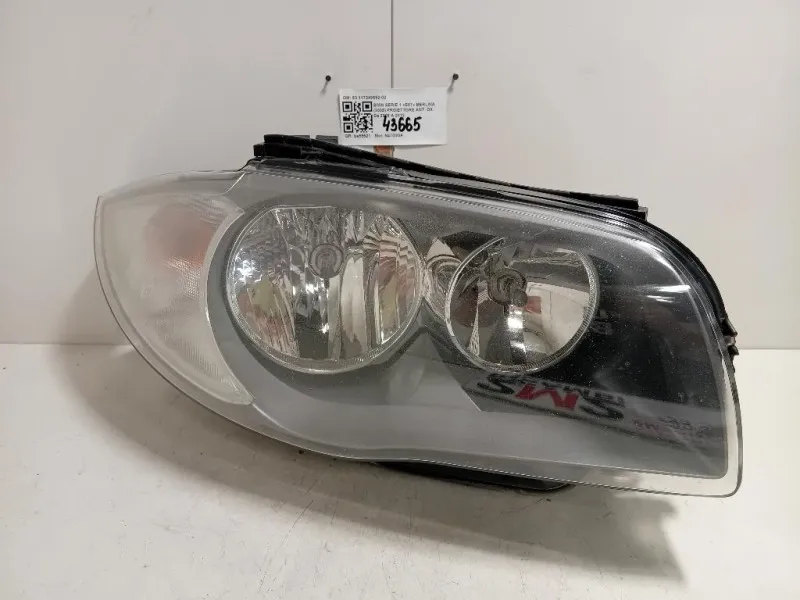 Proiettore ANT DX 63117249652-02 Bmw Serie 1 E87 Berlina 2005