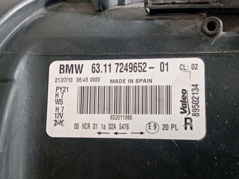 Proiettore ANT DX 63117249652 Bmw Serie 1 E87 Berlina 2005