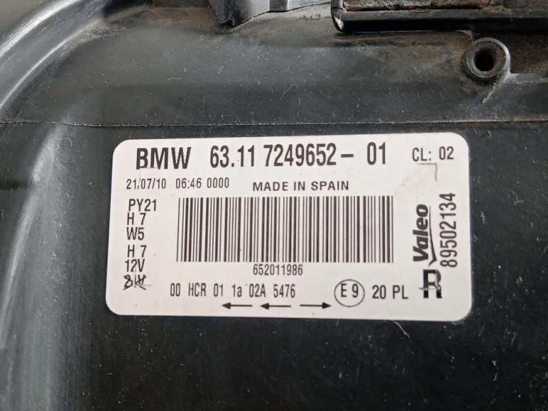 Proiettore ANT DX 63117249652 Bmw Serie 1 E87 Berlina 2005