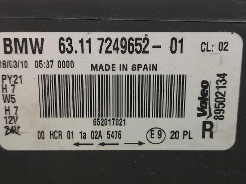 Proiettore ANT DX 89502134 Bmw Serie 1 E87 Berlina 2005