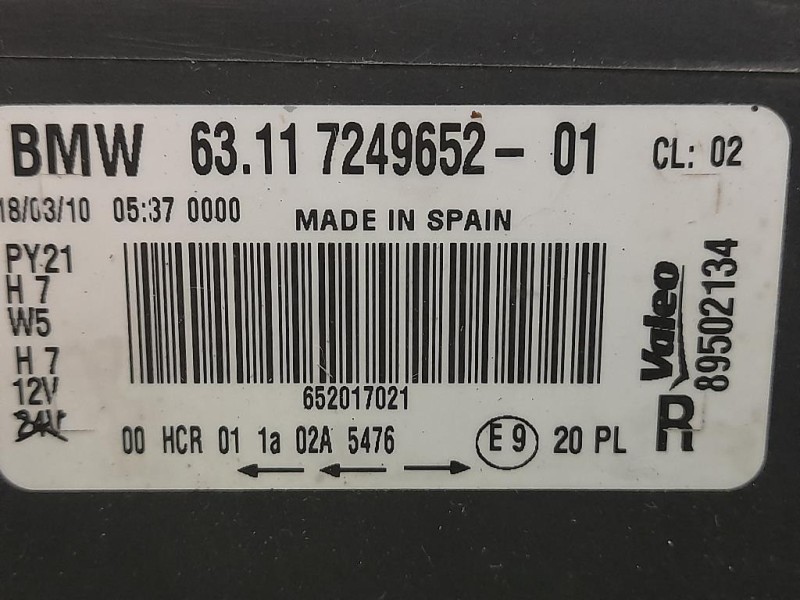 Proiettore ANT DX 89502134 Bmw Serie 1 E87 Berlina 2005