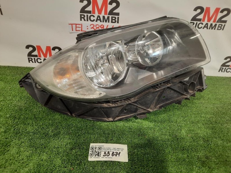 Proiettore ANT DX 90004808 63117249652 Bmw Serie 1 E87 Berlina 2005