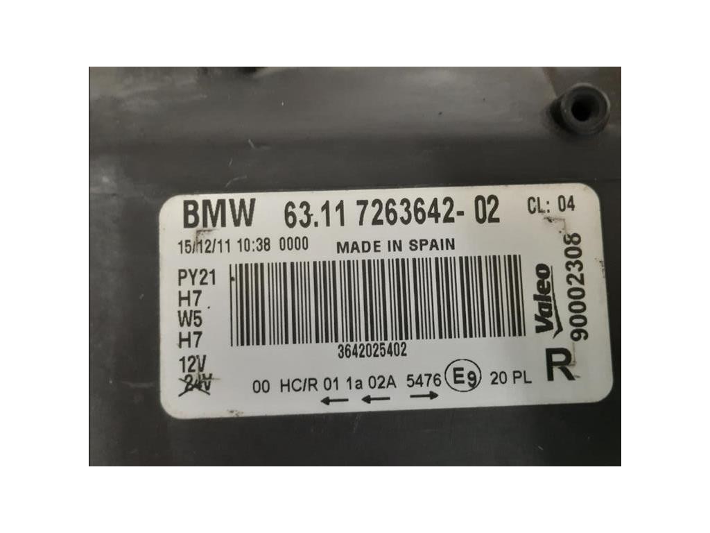 Proiettore ANT DX 7263642-02 Bmw Serie 1 E87 Berlina 2005