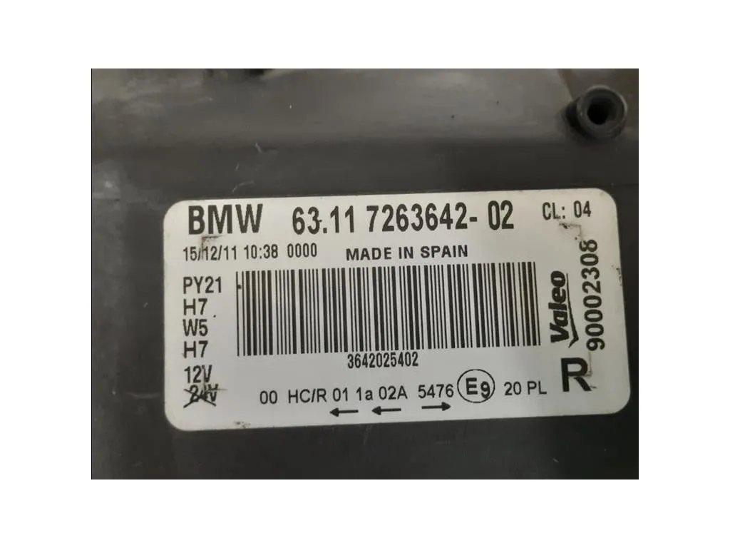 Proiettore ANT DX 7263642-02 Bmw Serie 1 E87 Berlina 2005