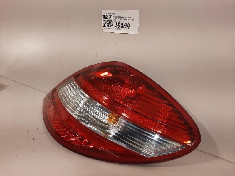 Fanale POST DX A1718200664 Mercedes Classe SLK R171 2008