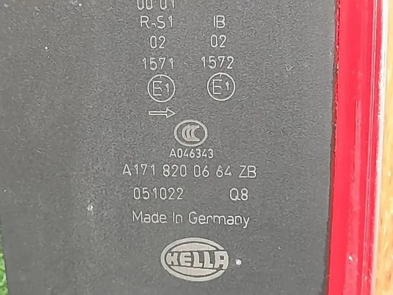 Fanale POST DX A1718200664 Mercedes Classe SLK R171 2008