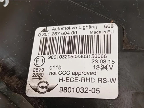 Proiettore ANT DX 9801032-05 Mini Countryman ONE R60 2014