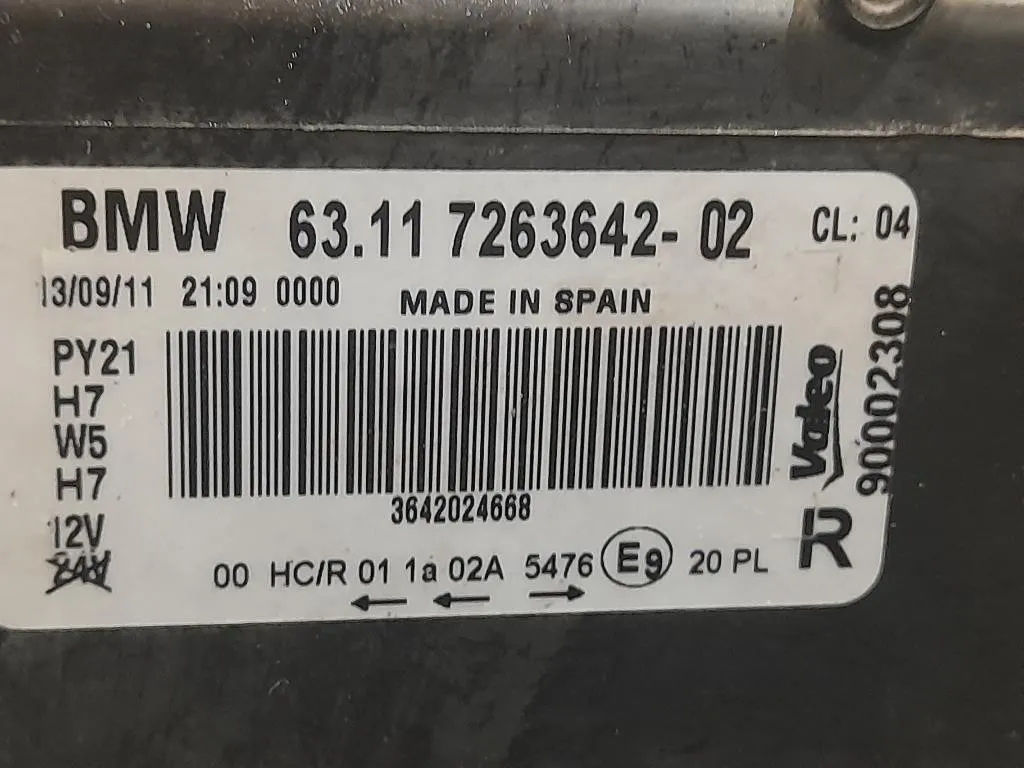 Proiettore ANT DX 726364202 Bmw Serie 1 E88 Cabrio 2005