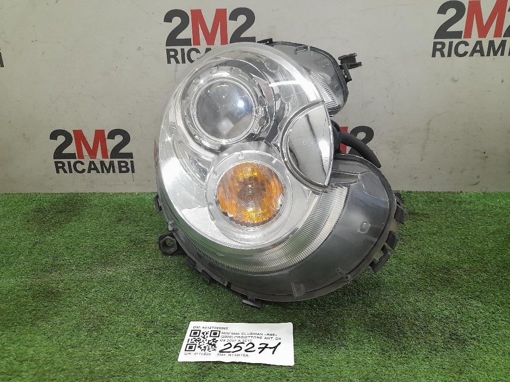 Proiettore ANT DX 63127269982 Mini MINI Clubman R55 2008