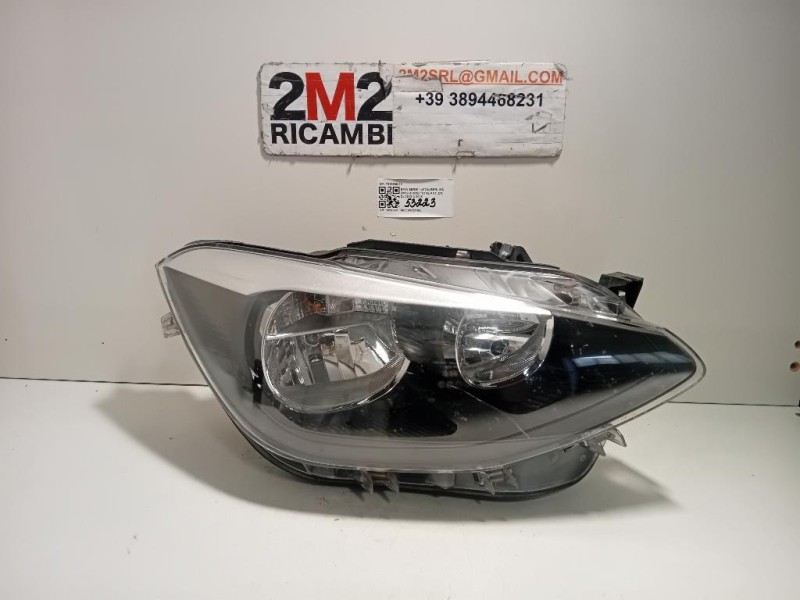 Proiettore ANT DX 7229686-08 Bmw Serie 1 F20 Berlina 2012