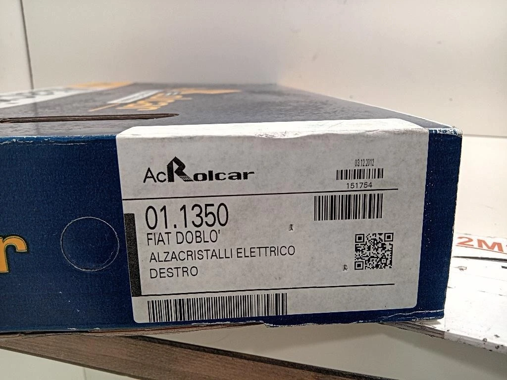 Alzacristallo Porta ANT DX 011350 Fiat Doblò III 2010