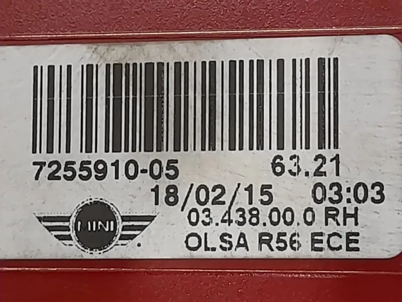 Fanale POST DX 7255910-05 Mini MINI Cooper R56 2007