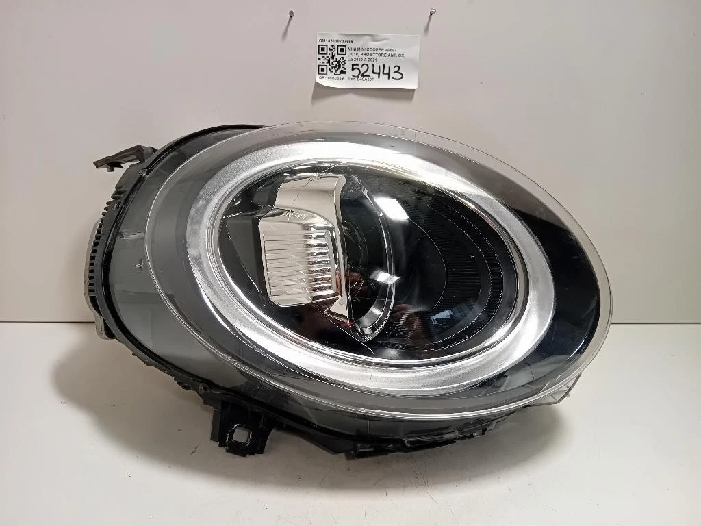 Proiettore ANT DX 63118737595 Mini MINI Cooper F56 2018