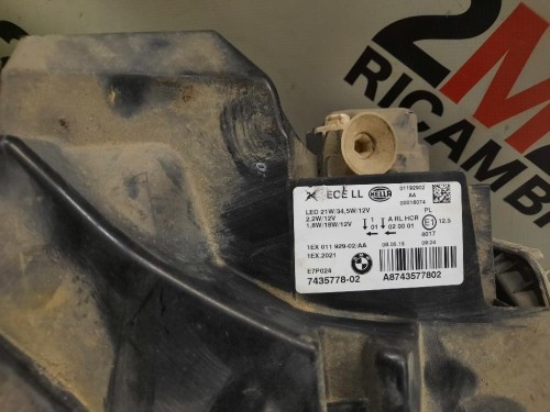 Proiettore ANT DX 7435778 Bmw Serie 1 F20 Berlina 2015