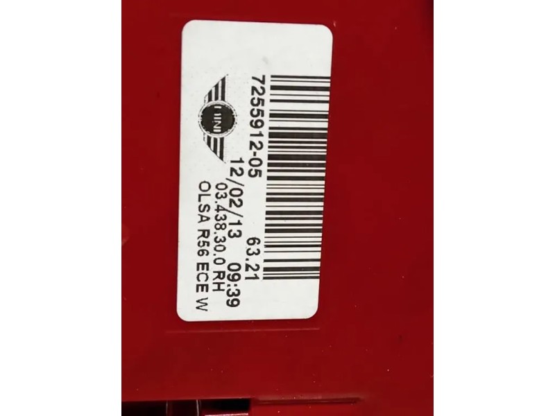 Fanale POST DX 725591205 Mini MINI Cooper R56 2007