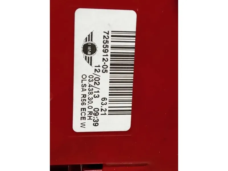 Fanale POST DX 725591205 Mini MINI Cooper R56 2007