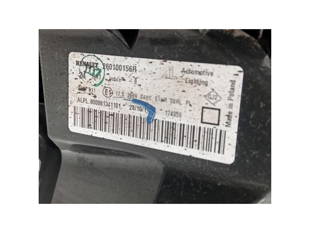 Proiettore ANT DX 260100156R ATTENZIONE AI DIFFETTI Dacia Duster I 2014