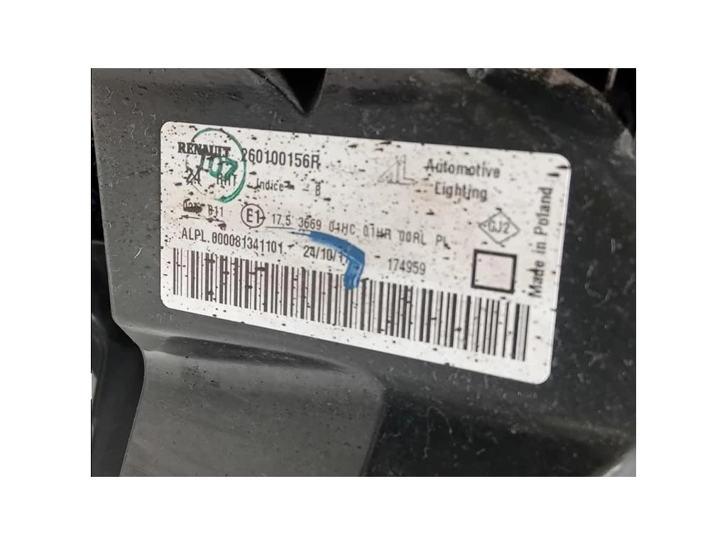 Proiettore ANT DX 260100156R ATTENZIONE AI DIFFETTI Dacia Duster I 2014