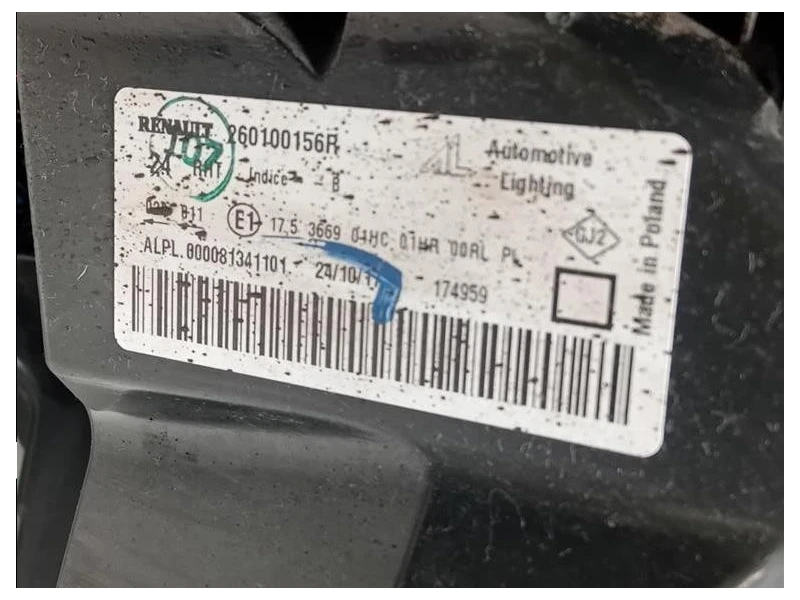 Proiettore ANT DX 260100156R ATTENZIONE AI DIFFETTI Dacia Duster I 2014